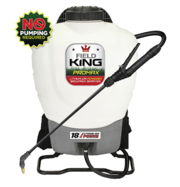 Field King 190515 Lithium-Ion Batter Powered Backpack Sprayer - Fertilizer